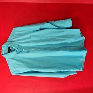 Ziggurat Men Long Sleeve Button Down Shirt Size Medium